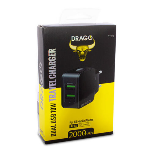 ראש בית דרגו 10W DUAL בליסטר - 1 יח'