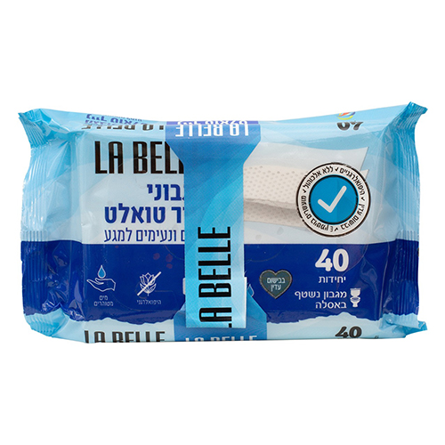 מגבונים נייר טואלט לה בל 120 יח' מארז שלישייה