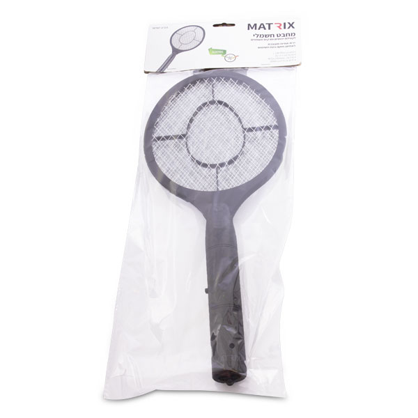 קטלן יתושים מחבט 2 סוללות AA שחור MATRIX