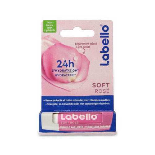 LABELLO שפתון לחות ורוד עדין 4.8 גרם